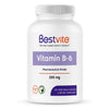 BESTVITE Vitamin B-6 200mg (120 Vegetarian Capsules) - No Stearates - No Flow Agents - Vegan - Non GMO - Gluten Free