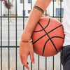 20Pcs Basketball Charm Bracelets Basketball Party Favors Supplies Wristbands Basketball Beads Bracelet Adjustable Sports Ball for Team Teens Adults Birthday Goodie Bags Christmas Gifts Decorations