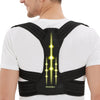 Posture Corrector for Men and Women, Adjustable Upper Back Brace, Muscle Memory Support Straightener, Providing Pain Relief from Neck, Shoulder, and Upper and Lower Back, Small/Medium(27''-39'')