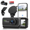 Dash Cam Front and Rear,4K+1080P WiFi Dual Dash Camera for Cars with App, 3