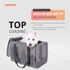 Top Load Soft Pet Carrier for Large and Medium Cats, 2 Kitties. Sturdy, Well-Ventilated, Cozy, Collapsible, Easy to get cat in