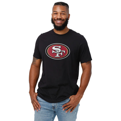 FOCO San Francisco 49ers Primary Logo Black T-Shirt - Large