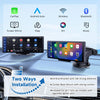 HESHS Wireless CarPlay Screen for Car,Portable 10.26