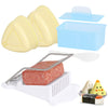 Ajerg Spam Musubi Mold, Sushi Onigiri Mold Set,Kitchen Sesame Paste Maker, Non-stick Masubi Molds Kit,Butter Cheese Spam Slicer (Spam Musubi Mold)