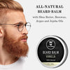 Beard Balm for Men - Leave in Beard Conditioner - Scented Beard Styling Balm Made with Natural & Organic Beard Butter, Argan & Jojoba Beard Oils - Styles, Strengthens & Softens Beards and Mustaches by Striking Viking (Vanilla, 2 Ounce (Pack of 1))