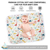 Diaper Changing Pads for Baby, Dinosaur Change Mat, 3 Layers Waterproof Change Pad Foldable Absorbent Mats for Women, Reusable Incontinence Underpads for Patient 24''x30''