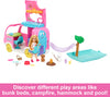 Barbie Camper, Chelsea 2-in-1 Playset with Small Doll, 2 Pets & 15 Accessories, Vehicle Transforms into Camp Site (Amazon Exclusive)