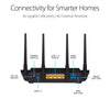 ASUS RT-AX3000 Dual Band WiFi 6 Extendable Router, Subscription-free Network Security, Instant Guard, Advanced Parental Controls, Built-in VPN, AiMesh Compatible, Gaming & Streaming, Smart Home, USB