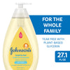 Johnson's Head-to-Toe Gentle Tear-Free Baby & Newborn Wash & Shampoo, Sulfate-, Paraben- Phthalate- & Dye-Free, Hypoallergenic Wash for Sensitive Skin & Hair, 27.1 fl. Oz.