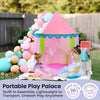 Tiny Land Princess-Tent with Star Lights & Carry Case, Pop Up Play-Tent, Princess Castle Indoor Playhouse, Foldable Kids Play Tent Outdoor, Toddler-Tent for Girls