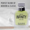 Novo Infinity for Men - 3.4 Fluid Ounce Eau De Parfum Spray for Men - Refreshing Citrusy & Floral Top Notes with Subtle Woody Undertones Smell Fresh All Day Long Gift for Men for All Occasions