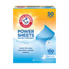 Arm & Hammer Power Sheets Laundry Detergent, Fresh Linen 50ct, up to 100 Small Loads (Packaging may vary)