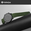 Fullmosa 20mm Rubber Watch Bands No Gaps Compatible for Samsung Galaxy Watch 6 5 4 40mm 44mm/6 Classic 43mm 47mm,Active 40mm/Active 2 40mm 44mm,Garmin,Fossil,Seiko,Citizen(Army Green+Black)