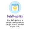 Desitin Daily Defense Baby Diaper Rash Cream with 13% Zinc Oxide Barrier Cream to Treat, Relieve & Prevent diaper rash, Hypoallergenic, Dye-, Phthalate- & Paraben-Free, Travel Size, 2 oz