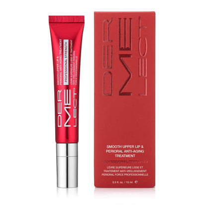 Dermelect Smooth Upper Lip Professional - Anti Aging Cream with Hyaluronic Acid, Collagen, Retinol, Brightening & Smoothing Treatment for Lip Lines, Smile Lines, Discoloration, Lipstick Bleeding 0.5 oz