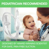 BABY-VAC Clinically Tested Baby Nasal Aspirator - Vacuum-Powered Nose Sucker with 2 Suction Head & Cleaning Brush for Safe and Gentle Relief