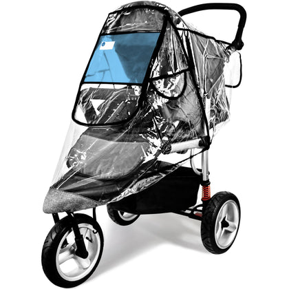 Stroller Rain Cover,Universal Stroller Accessory,Waterproof,Windproof Protection,Protect from Dust Snow,Baby Travel Weather Shield,Clear