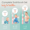 Cherish Baby Care Award-Winning Baby Toothbrush Set (3-24 Months) - Baby Finger Toothbrush, Training Toothbrush & Toddler Toothbrush - BPA-Free Infant Toothbrush Set, Baby First Toothbrush Set (Pink)