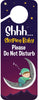 Baby Sleeping Sign | Please Do Not Disturb | Plastic Door Knob Hanger Sign