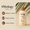 Oliology Coconut Hair Oil - Meds Split Ends, Controls Frizz, Hydrates & Softens - Lightweight Formula Helps Repair Distressed Hair from Heat Styling & Treatments | Made in USA & Paraben Free (4oz)