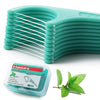 FAMILIFE Floss Picks, 240 Count Mint Dental Floss Picks, Tooth Picks Flossers with 4 Travel Handy Cases, Helps to Fight Tooth Decay and Keep Your Teeth Clean, Floss Sticks for Family