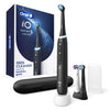 Oral-B iO Series 5 Limited Rechargeable Electric Powered Toothbrush, Black with 3 Brush Heads and Travel Case - Visible Pressure Sensor to Protect Gums - 5 Cleaning Modes - 2 Minute Timer