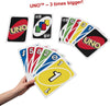 Mattel Games UNO Giant Sized Card Game, Game for Kids, Adults and Family Night with 108 Oversized Cards