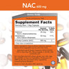 NOW Supplements, NAC (N-Acetyl Cysteine) 600 mg with Selenium & Molybdenum, 250 Veg Capsules