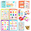 merka toddler flash cards abc flash cards toddler learning flash cards preschool homeschool curriculum kit practice book sticker set and posters learning letters numbers shapes and colors