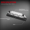 DaierTek Power Distribution Block 4 x M6 Terminal Studs, 6 x M4 Terminal Screws Battery Bus Bar for Car Marine Boat (Pair - Positive & Negative)