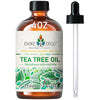 EVOKE OCCU 100% Pure Tea Tree Essential Oil for Toenail Fungus,Hair Damage,Skin Problems,Add to Shampoo,Body Wash,Conditioner 4 FL Oz