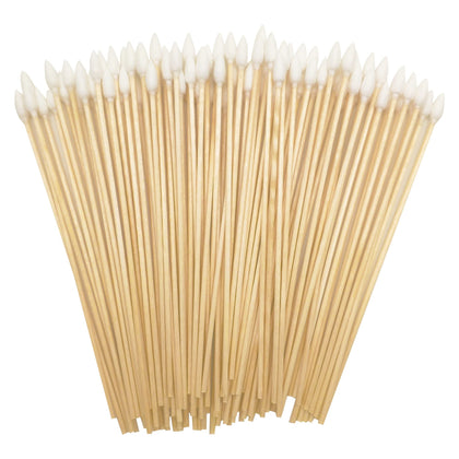 500pcs Precision Cotton Swabs with 6'' Long Sticks for Gun Cleaning, Makeup or Pets