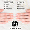 ECCO PURE Cuticle Oil Pen with Milk & Honey - Nail and Cuticle Protector - Nail Care and Nail Growth Treatment - Acrylic Nail Art Accessory - Contains Vitamin E