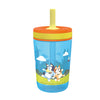 Zak Designs 15oz Bluey Kelso Tumbler Set, BPA-Free Leak-Proof Screw-On Lid with Straw Made of Durable Plastic and Silicone, Perfect Bundle for Kids, 2 Count (Pack of 1)