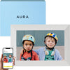 Aura Carver HD Smart Digital Picture Frame 10.1 Inch WiFi Cloud Digital Photo Frame, Free Unlimited Storage, Send Photos from Anywhere - Sea Salt