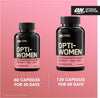 OPTIMUM NUTRITION Opti-Women, Womens Daily Multivitamin Supplement with Iron, Capsules, 60 Count