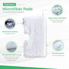 Mop Pads Compatible with Shark Steam Pocket Mop Professional Fit Series S3500 S2901 S2902 S3455K S3501 S3550 S3601 S3801 S3901 S4601 S4701 SE450 - Replacement Microfiber Cloth Head Covers 4 Pack ®