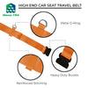 Car Seat Belt Travel Strap to Convert Your Car Seat and Carry-on Luggage into an Airport Car Seat Stroller & Carrier - Bright Orange and Heavy Duty - Includes Bonus E-Book Gift