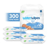 WaterWipes Plastic-Free Original Baby Wipes, 99.9% Water Based Wipes, Unscented & Hypoallergenic for Sensitive Skin, 300 Count (5 packs)