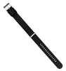 20mm Black - BARTON Elite NATO® Style Watch Strap - Stainless Steel Buckle - Seat Belt Nylon Watch Bands