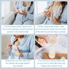 Breast Milk Collector, 2pcs Breast Shells, Easy to Wear and BPA-Free Breast Shell Milk Collector, Protect Nipples with Milk Collection Cups, Reusable, Substitute Breast Pads, Collect Milk Leak(2 in 1)