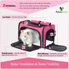 RABBICUTE Pet Dog Cat Carrier Bag for Medium Small Dog Cat with Washable Cozy Bed Locking Safety Zipper Shoulder Strap Airline Approved Pet Carrier Portable Collapsible Puppy Carrier Escape Proof