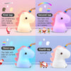 One Fire Unicorn Night Lights for Girls Bedroom,16 Colors Cute Night Light for Kids, LED Rechargeable Unicorn Lamp, Unicorn Gifts for Girls Room Decor, Silicone Baby Night Light Kids Night Light Lamp