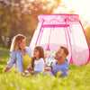 Pop Up Princess Tent with Colorful Star Lights for 1 2 3 Year Old Birthday Gift, 12-18 Months Baby Girl Toys, Foldable Ball Pit with Carrying Bag, Indoor&Outdoor Play Tent for Kids