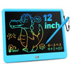 KOKODI 12 Inch LCD Writing Tablet with Anti-Lost Stylus, Erasable Doodle Board Colorful Toddler Drawing Pad, Car Travel School Games Toys for 3 4 5 6 7 8 Kids, Birthday Gift for Girls Boys Adults Blue