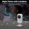 Simyke Upgrade Video Baby Monitor with 2 Cameras and Audio 2.8