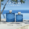 Azzaro Chrome Parfum for Men - Citrus Fougère Fragrance with Bergamot Notes, Fresh Aromatic Scent, Intense and Lasting