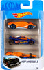 Hot Wheels 3 Car Pack, Multipack of 3 Hot Wheels Vehicles, Instant Starter Set, Collection of 1:64 Scale Toy Sports Cars, Rolling Wheels, For Kids 3 Years & Up