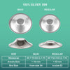 Koala Babycare The Original Nursing Cups 999 Silver - Nipple Shields for Nursing Newborn - Breastfeeding Essentials Protect and Soothe Cracked Nipples - Standard Size