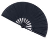 STHUAHE Large Folding Fans Rave Hand Fans Festival Fans for Women Men, Chinese Japanes Hand Held Folding Fan for Music Festival, EDM, Performance, Gifts, Party, Decoration (Black)